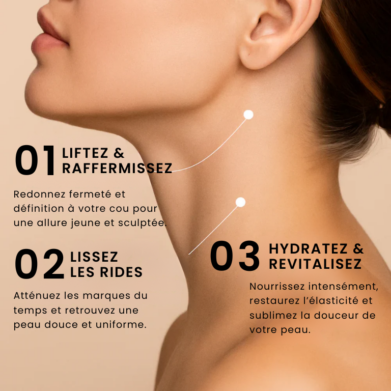 Heriyana™ : Crème Sculptante à Massage Intégré (Cou et Décolleté)