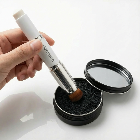 Nettoyant pour Pinceaux au Charbon Actif (Miroir intégré)