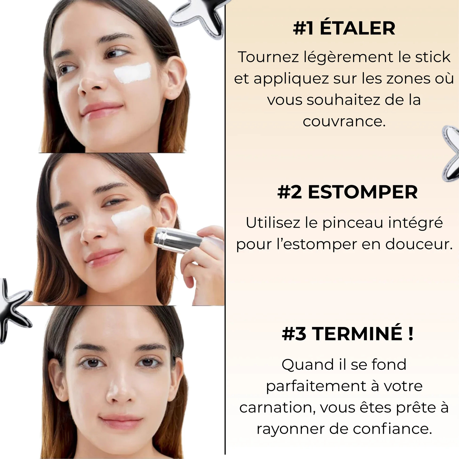 Fond de Teint Biomimétique 2-en-1 (Pinceau Intégré)