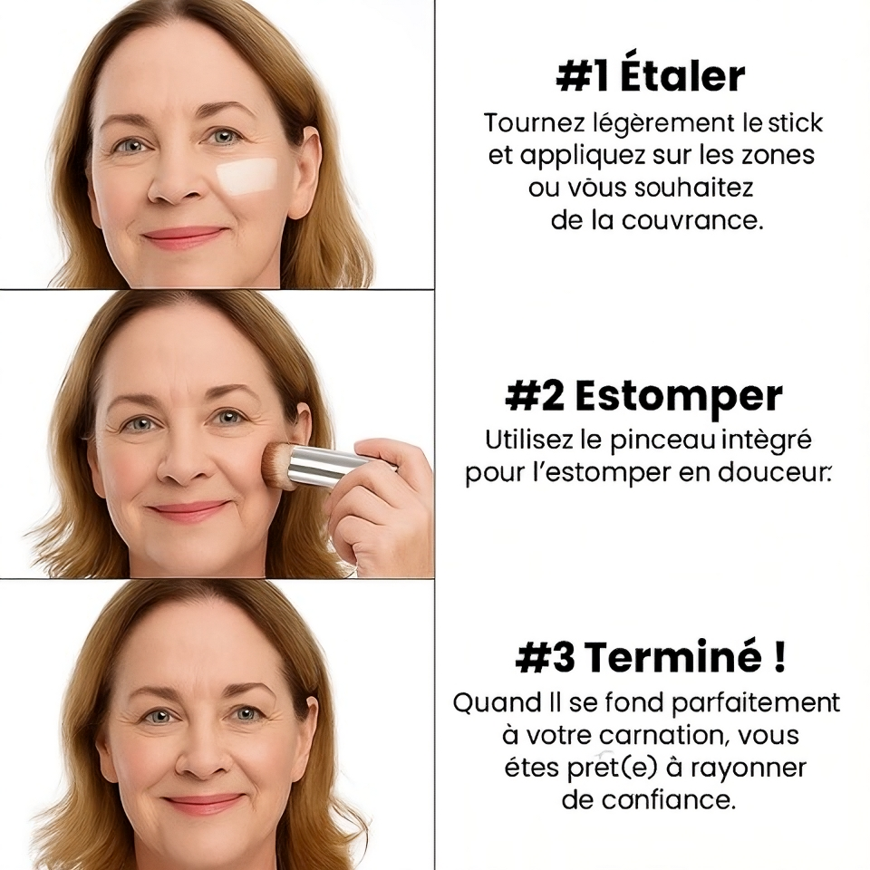 Fond de Teint Biomimétique 2-en-1 (Pinceau Intégré)